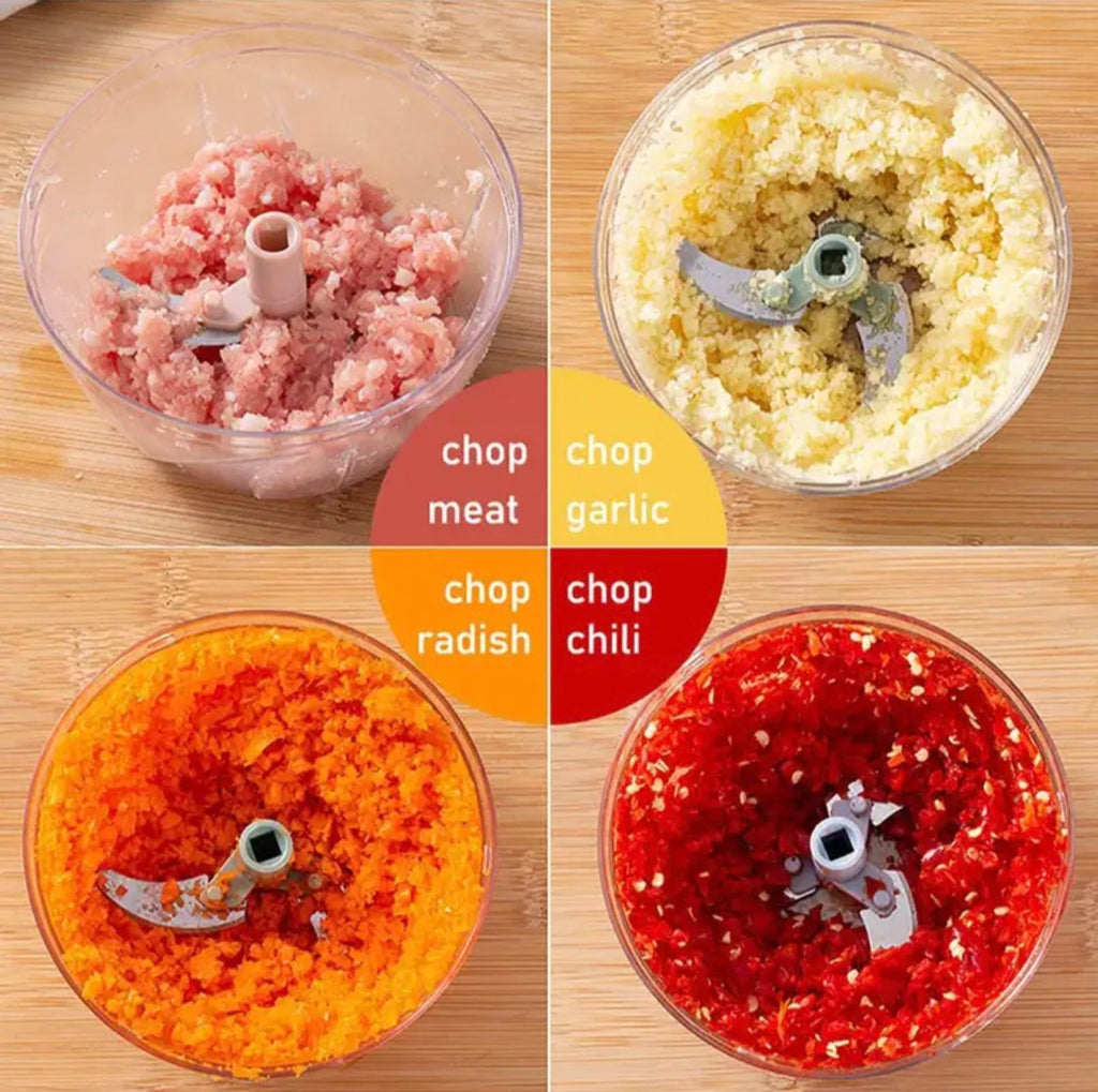 ShopGlobal Handy Chopper 1000ML Purple Vegetable & Fruit Chopper (1)