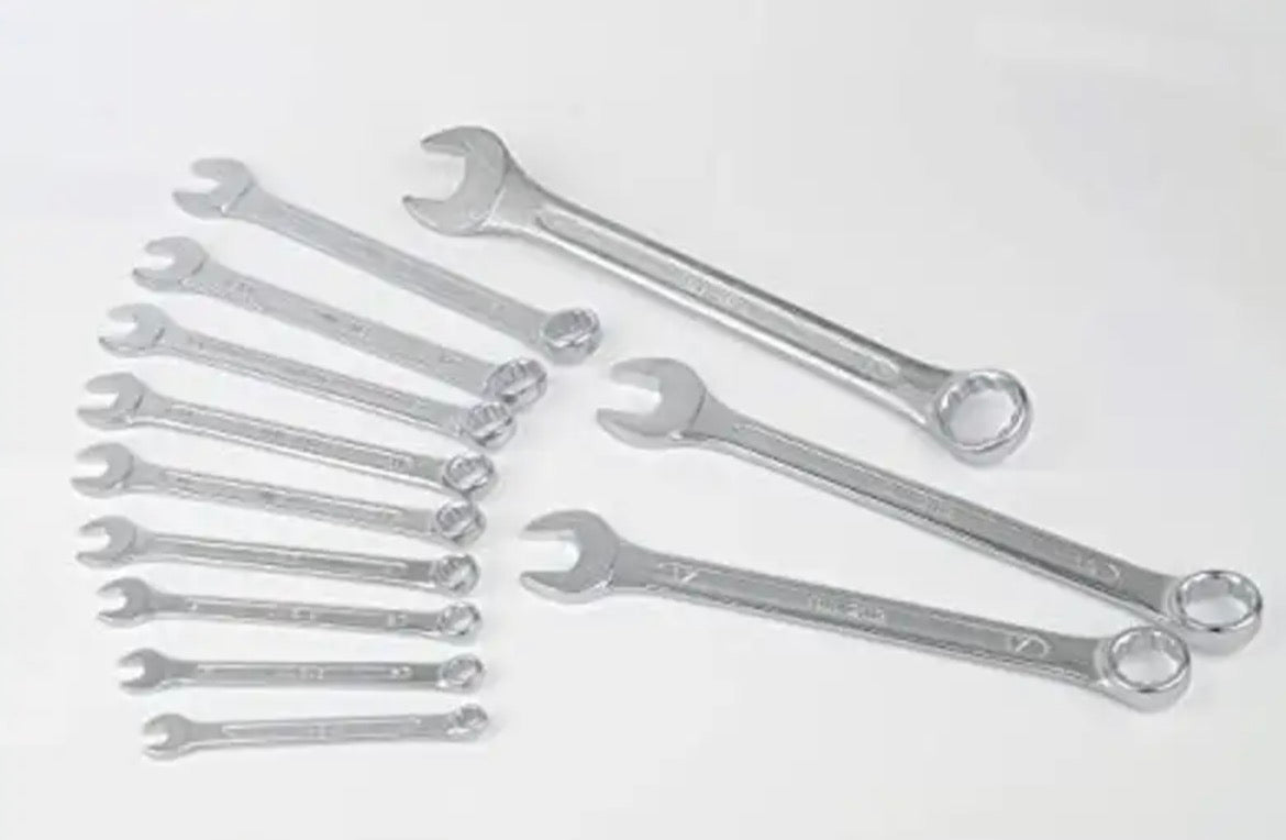 ShopGlobal wrench set 12 piece 12 pc combination wrench set Double Sided Combination Wrench (Pack of 12)