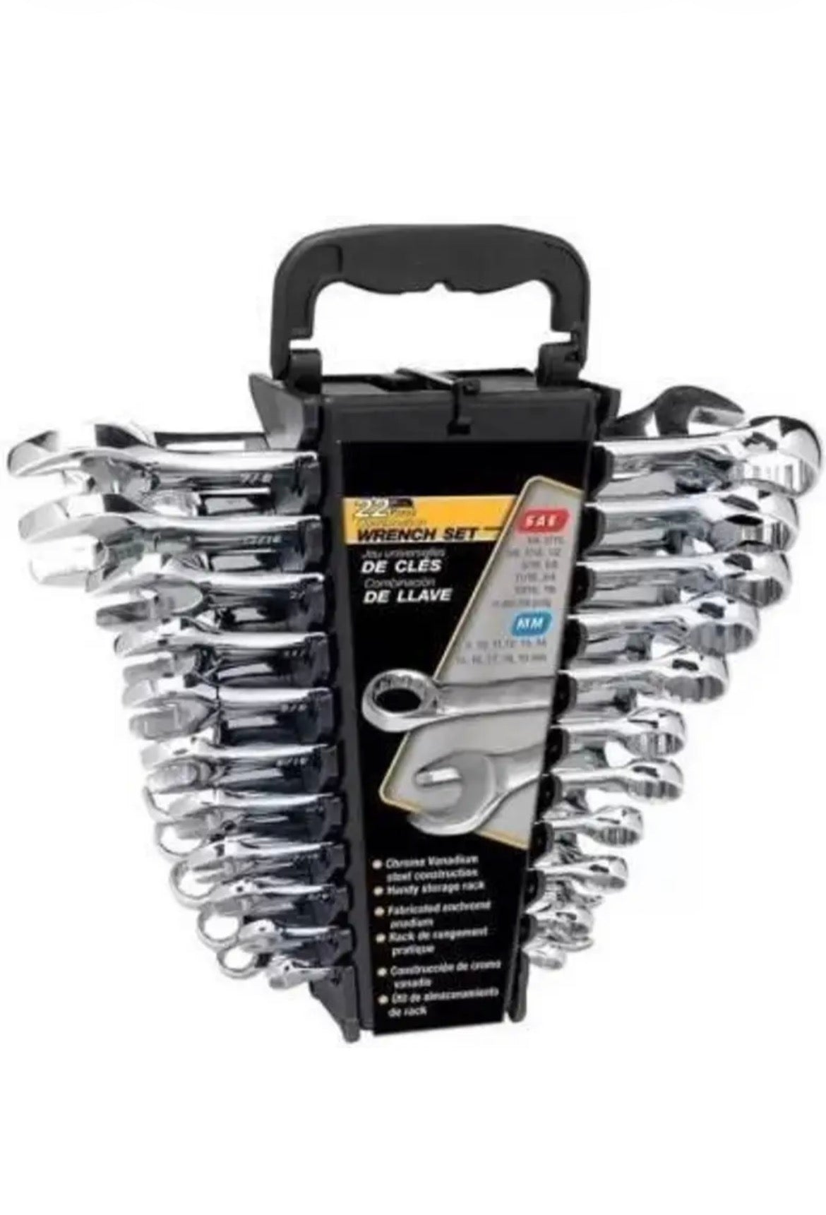 ShopGlobal wrench set 12 piece 12 pc combination wrench set Double Sided Combination Wrench (Pack of 12)