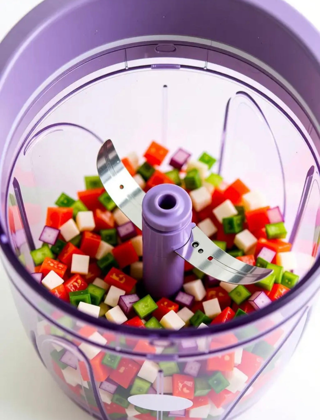 ShopGlobal Handy Chopper 1000ML Purple Vegetable & Fruit Chopper (1)