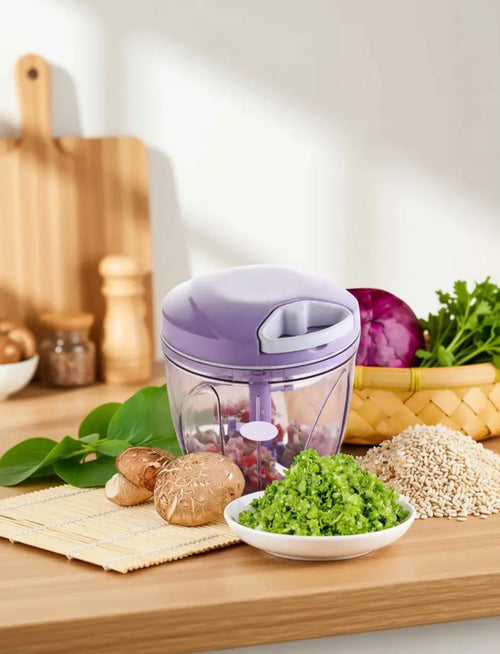 ShopGlobal Handy Chopper 1000ML Purple Vegetable & Fruit Chopper (1)